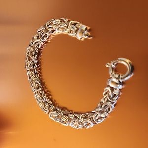 Sterling Silver link Bracelet 7"